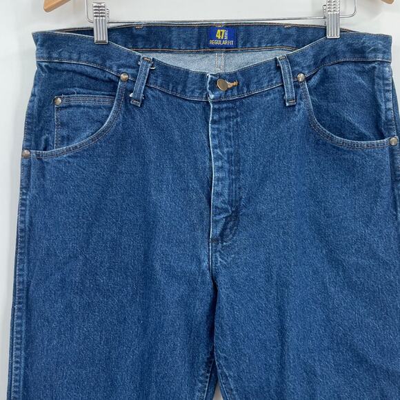 Wrangler 47MWZ Straight Mens Jeans 36x34 Cowboy Western Classic Ranch Durable - Picture 2 of 8